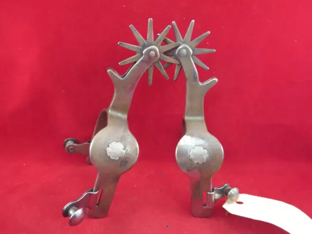 Pair of marked Texas Huntsville prison made spurs.  Made in 1959, documentation