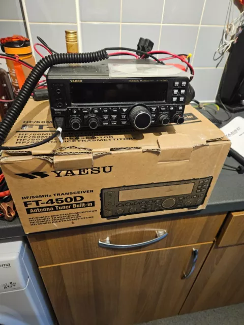 yaesu ft 450d transceiver boxed widebanded with instructions and software
