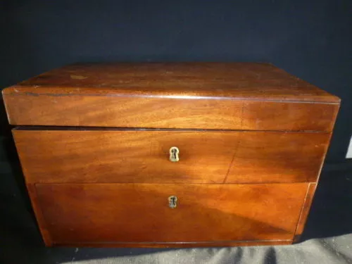 Beautiful Antique two drawer character jewellery Box for your jewellery.