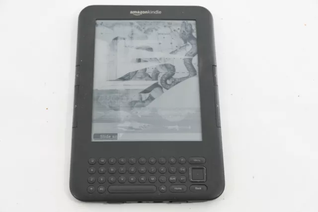 AMAZON KINDLE Keyboard D00901 3rd Generation WiFi 6" Graphite For Parts