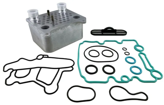 Upgraded Oil Cooler Kit w/ Gaskets Seals for Ford 6.0L Powerstroke Turbo Diesel