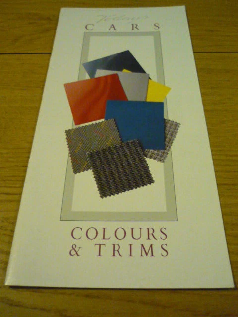 AUSTIN ROVER COLOUR CHART brochure, early 90's ref. 3975 jm £5.99 ...