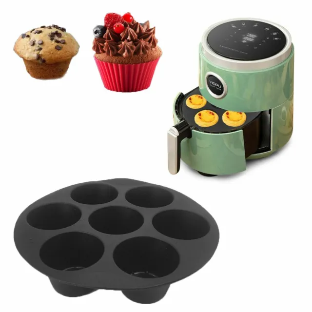 SILICONE AIR FRYER Molds 7-Cavity Cupcake Cake Muffin DIY Baking Cups Cake  Pans $11.10 - PicClick AU