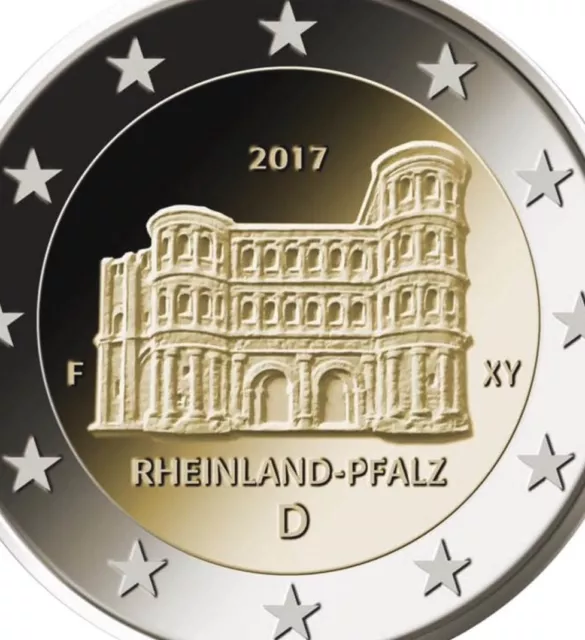 Germany 🇩🇪 Coin 2€ Euro 2017 Comm. Porta Nigra Rheinland UNC chose ADFGJ