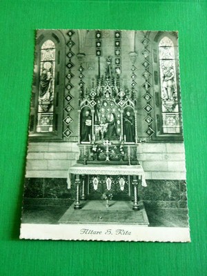 CARTOLINA VIGEVANO Santuario della Madonna di Pompei Altare S. Rita