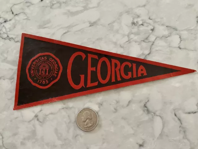 VINTAGE 1930’S UNIVERSITY Of Georgia Paper Pennant Decal Steamer ...