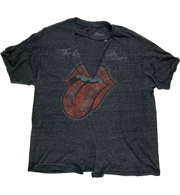 Rolling Stones Tongue T Shirt Womens XL Band