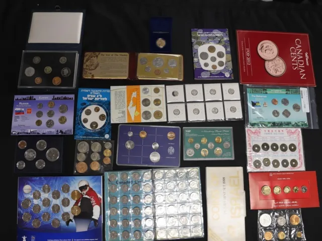 Canada Israel & More Coin Collection Proofs Uncirculated Circulated Sets Nr!