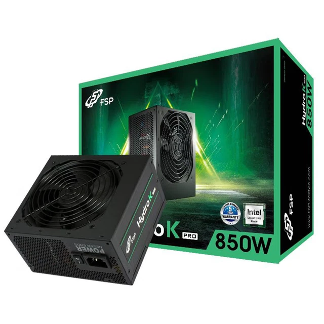 FSP Hydro K PRO 850W | Alimentation Électrique PC 80 PLUS Bronze ATX PSU 4x8pin