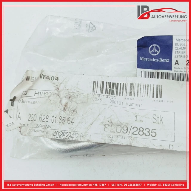 Wenyouya Abschlepphaken A2206280135 - Für Mercedes W169/W203/W211/W220/R230 | Silber Metall