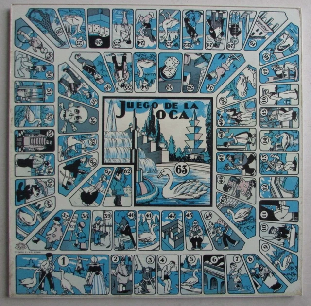 Plateau De Jeu De L'oie Vintage - Début XXème Siècle - Etat D'usage