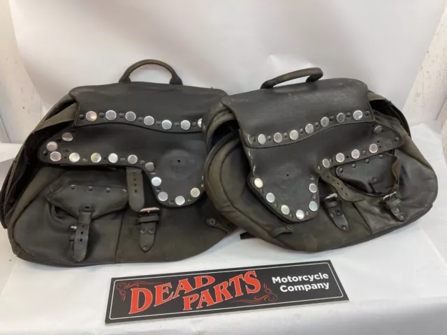 Harley Dyna convertible FXDS FXDC nylon leather saddlebags bags look Harley Dyna convertible FXDS FXDC nylon leather saddlebags bags look