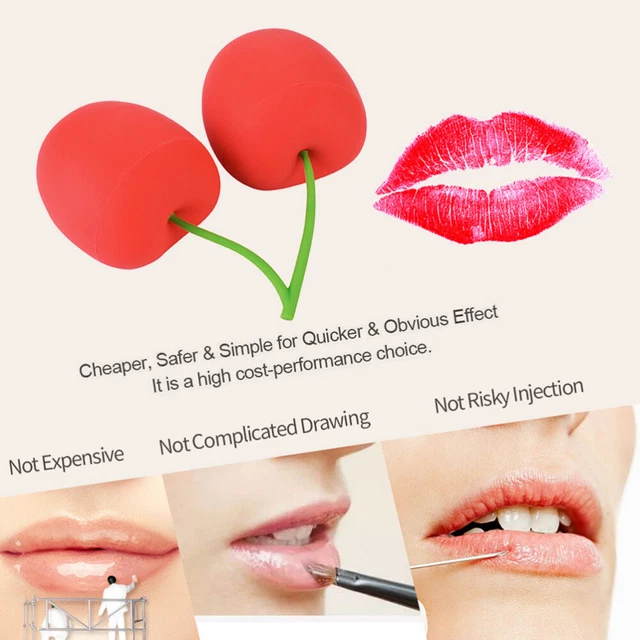 Dispositivo de relleno de labios bomba de succión sexy potenciador cereza