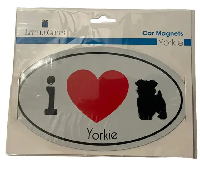 Yorkie Car Magnet 6” X 3.5”