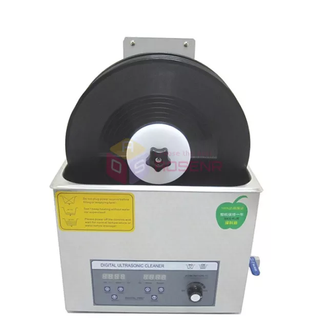 LP Vinyl Record Ultrasonic Cleaner Liftable Timing Turntable Washing  Machine