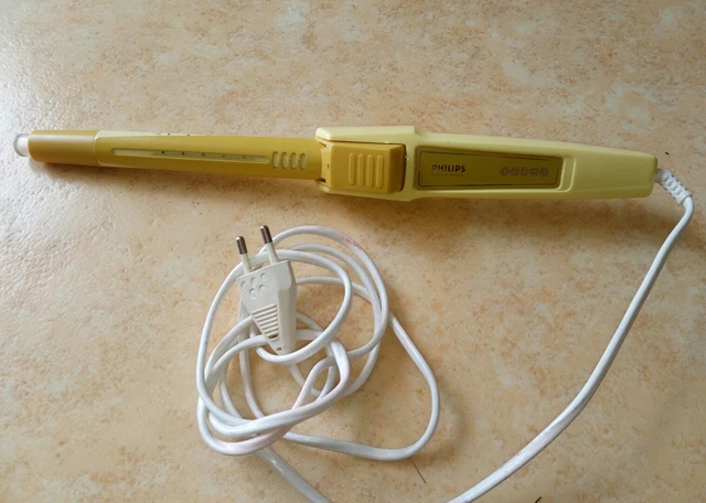 Fer à Friser Brosse Thermique AE-504 Bleu - Boucles Et Volume - Prise Asiatique Avec Adaptateur FR