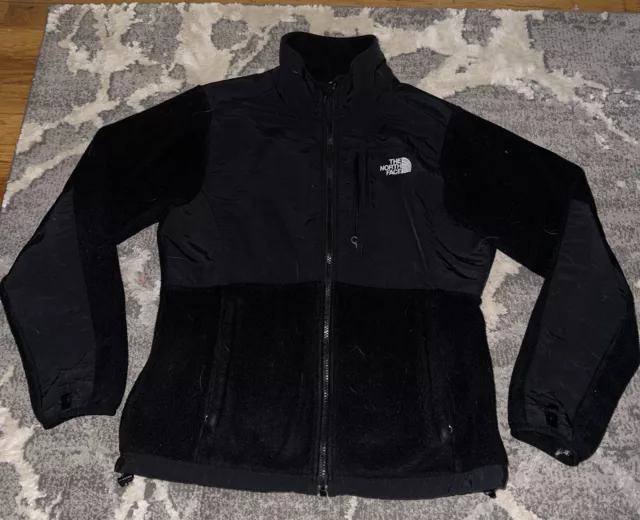 The North Face Denali Jacket Womens Black Full Zip Fleece Polartec - Medium