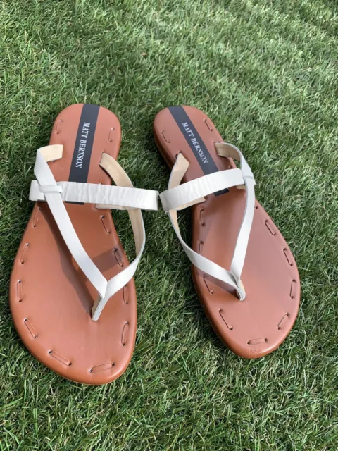 Anthropologie  Matt Bernson  LOVE  Tan Leather  Sandals  Women’s  Size 8M  NWB