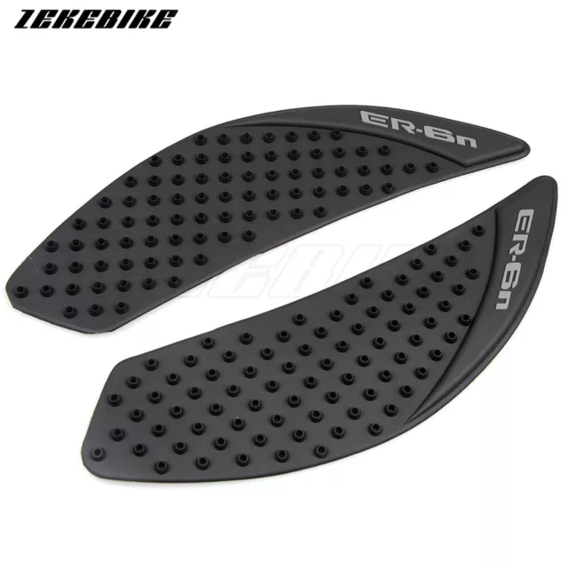Tappetino Protettore Serbatoio Adesivo Carburante Laterale Antislip per Kawasaki ER6N ER-6N 2006-2015
