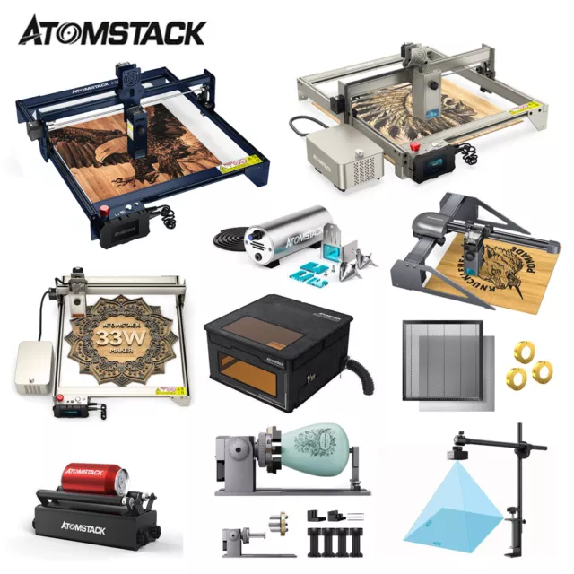 ATOMSTACK Graviermaschine Lasergravierer Engraving Maschine und Zubehörsets DE