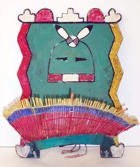 AUTUMN SALE NOW Jemez Pueblo Headdress TABLETA VISOR Paint Dance Worn 16"x12"