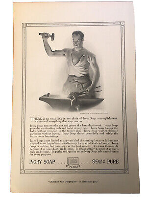 1915 Ivory Soap by Procter & Gamble Co Vintage Print Ad No Weak Link