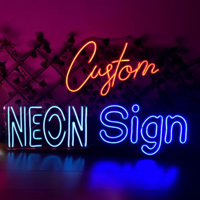 Personalized Neon Sign Custom Name Logo Signs Acrylic Wall Decor LED Night Light