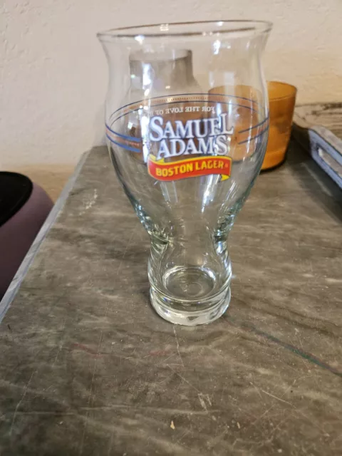 Samuel Adams Boston Lager FOR THE LOVE OF BEER Bar Beer Glasses 16 OZ
