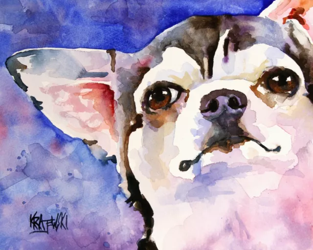 Chihuahua Dog 8x10 Art PRINT Signed by Artist Ron Krajewski Painting