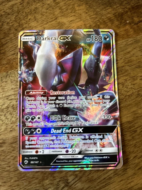 Pokémon TCG Darkrai GX Burning Shadows 88/147 Holo Ultra Rare