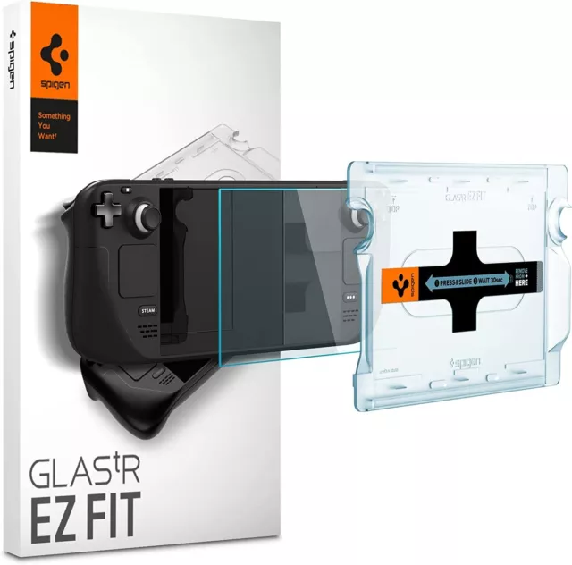 For Valve Steam Deck OLED / LCD  Screen Protector SPIGEN EZ Fit Tempered Glass 2