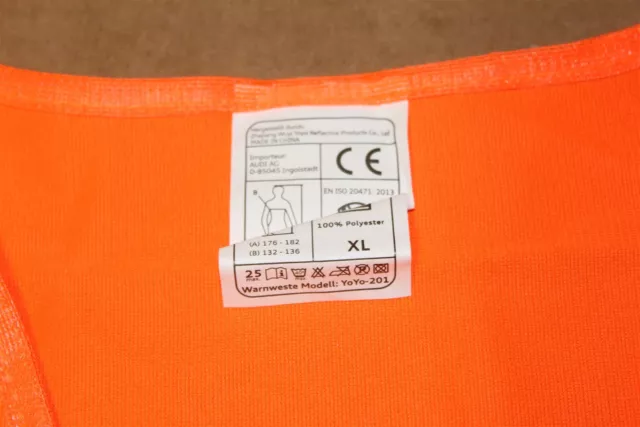 Audi High Visibility Vest 8X0093056A New Genuine Audi part 3