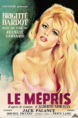 Poster Manifesto Locandina Pubblicitaria Cinema Vintage Film Brigitte Bardot Bar