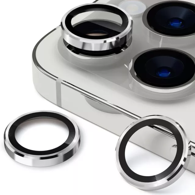Metall Hartglas Kamera Objektiv Ring Schutz für iPhone 15 14 Plus 13 Pro Max