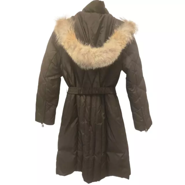 ANDREW MARC NEW York down filled women's coat fur trim hood $39.00 ...