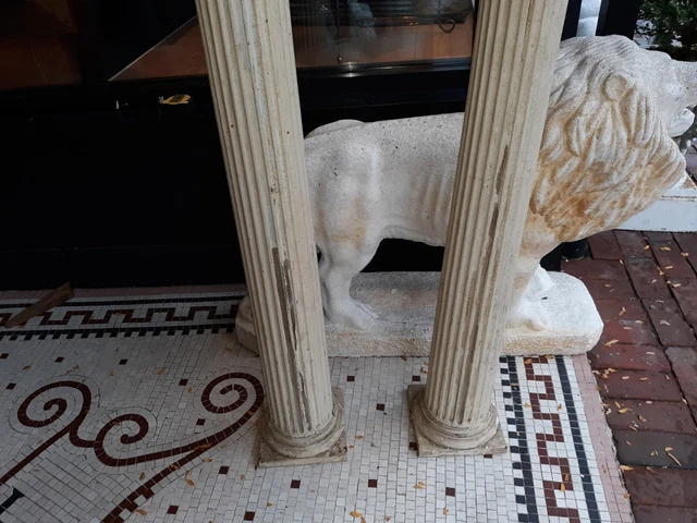 Pair Antique Wooden Architectural Salvage Columns 10