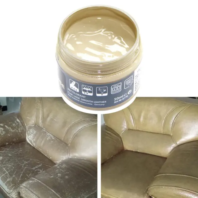 Cuir Color Restorer Dye Renew Paste  For Sofa Couches Bag Beige
