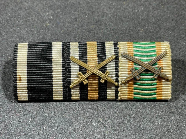 WW1 WWI IMPERIAL German Military Army Ribbon Bar Iron Cross Hindenburg ...