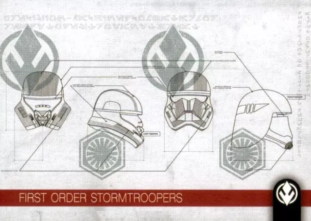 2019 Topps Star Wars Journey to Rise of Skywalker Schematics #S-3 First Order