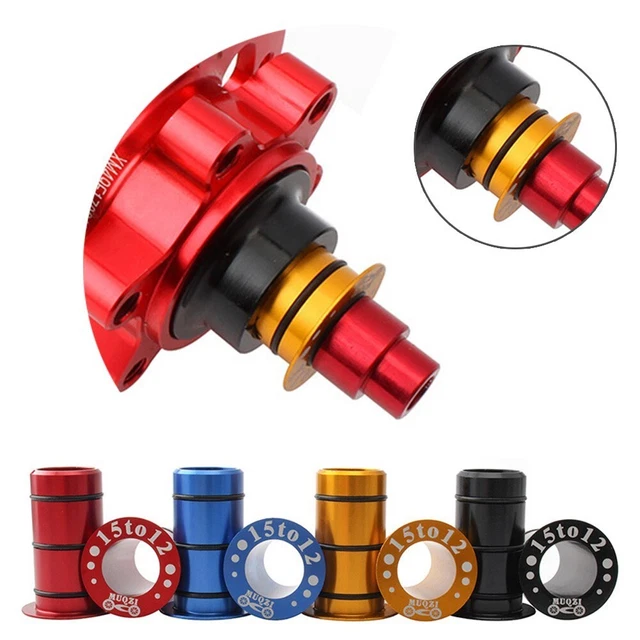 Adaptateur De Moyeu Vélo 12mm Vers 9mm - Conversion Axe Traversant En Axe à Débattement - Pour Fourche Standard - Alliage Aluminium CNC