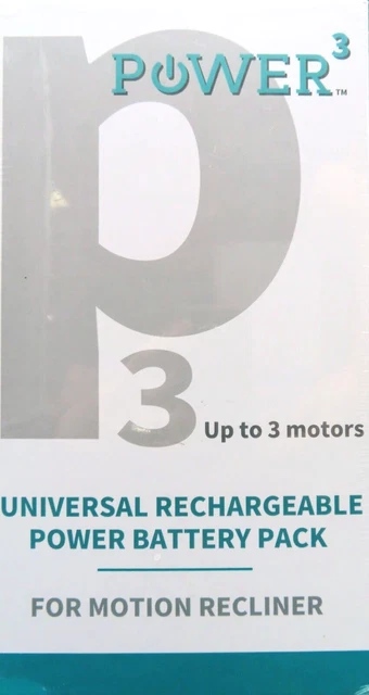 Power 3 P3 Universal Rechargeable Battery Pack for Motion Recliner, 2200 mAh