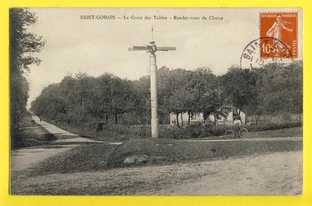 Carte Postale Ancienne – Manufacture Saint Gobain – Aisne (02) – Vue D’époque