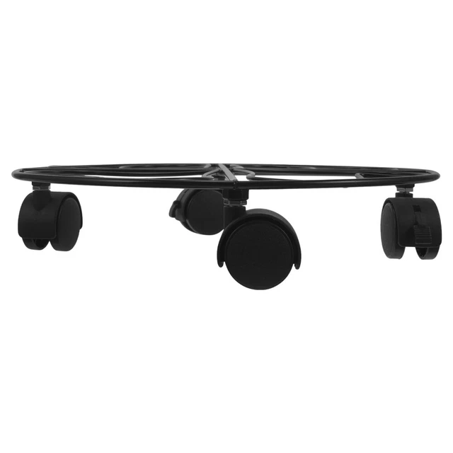 Bai You Mei Supporto per piante con ruote, resistente, con ruote da 30 cm, rotondo, con ruote richiudibili, capacità 74,8 kg