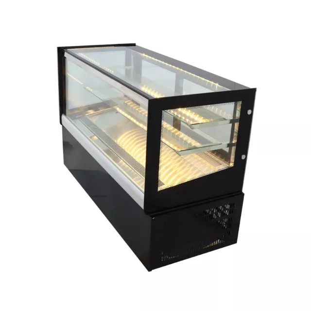 Commercial Refrigerated Display Case 220V Right Angle Cake Showcase 47*19*30" US