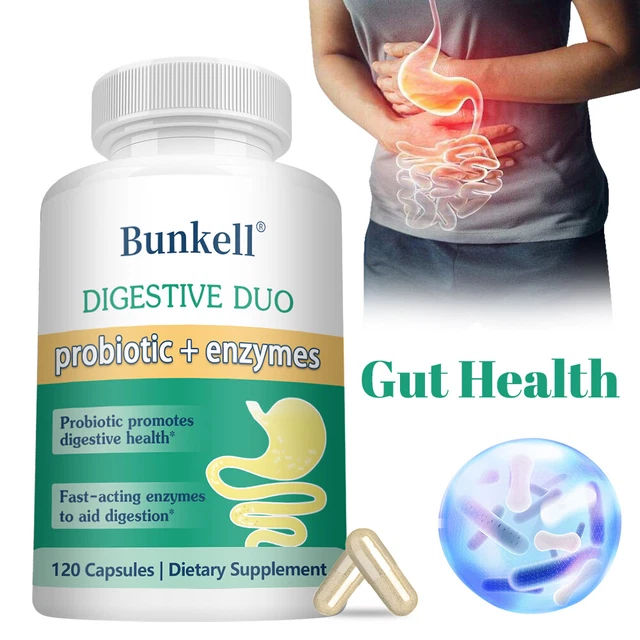 DIGESTIVE 2IN1 PROBIOTICS+ENZYMES,DIGESTIVE and Immune Support