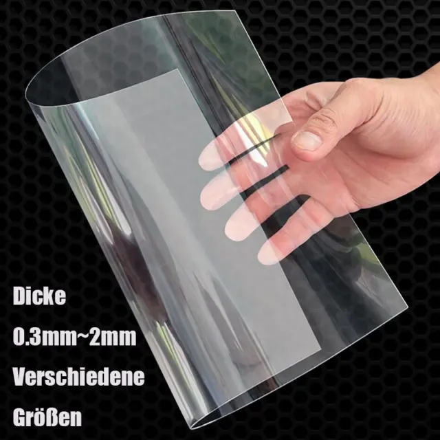 Piastra in plastica PVC trasparente trasparente piastra isolante PVC duro spessore 0,3 mm~2 mm