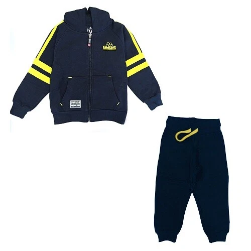 tuta bambino in felpa full zip con cappuccio GURU art. 082