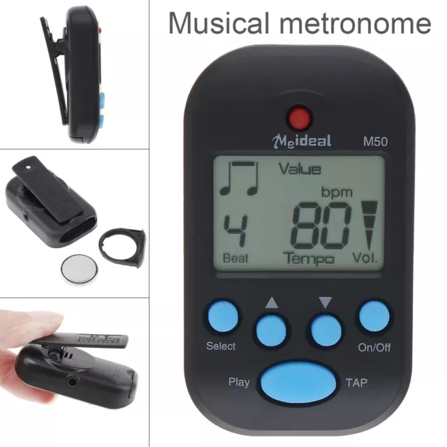 M50 Professional Mini Clip Music Digital Electronic Tempo Guitar Metronome