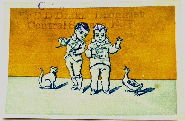Oil of Universal Relief Dr. D.D. Drake Druggist N.Y. Victorian Trade Card