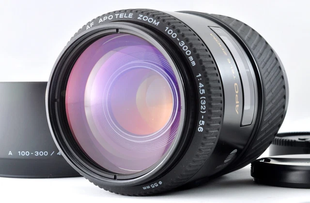 MINOLTA AF 100-300MM f4.5-5.6 APO TELE Zoom Lens MINT Maxxum Sony